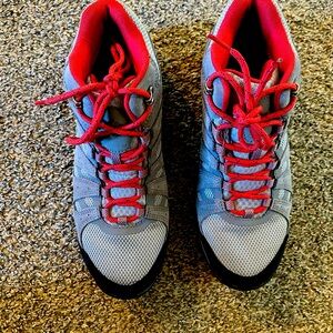 Women’s Columbia, hiking boot size 10, gray and red